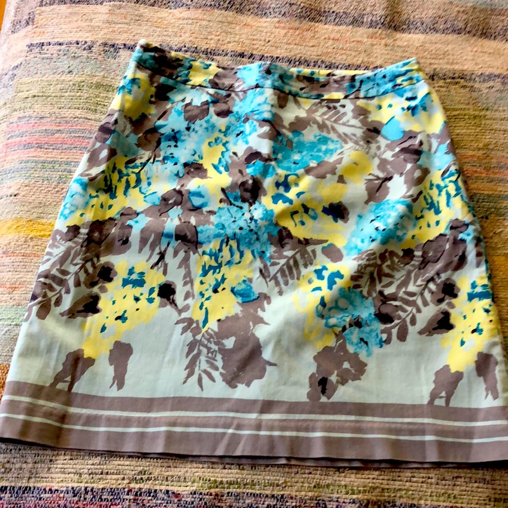 Jacklyn Smith vintage aline summer floral skirt size 6